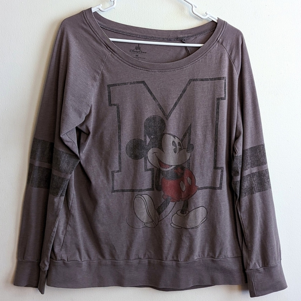 Disney Parks Mickey Mouse Woman's M Varsity shirt - Picture 2 of 5